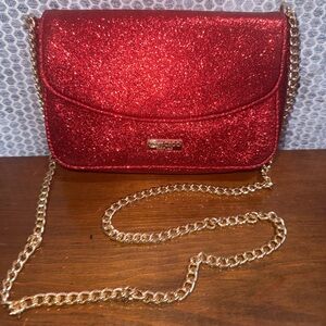 Jimmy Choo Glittering Red Crossbody Bag